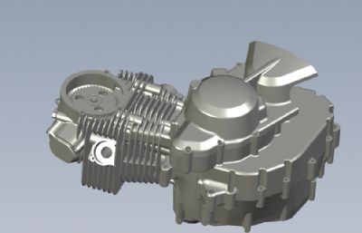 雅马哈125发动机solidworks模型