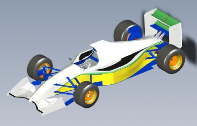 舒马赫F1赛车solidworks模型