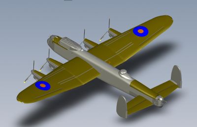 Lancaster兰开斯特式轰炸机solidworks模型