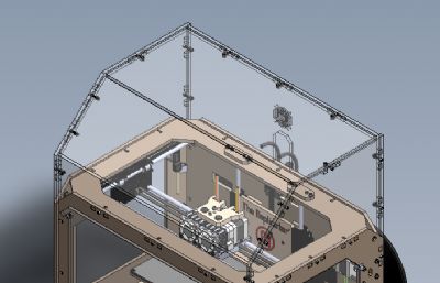 3D打印机机械设备solidworks模型