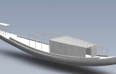 古埃及木船solidworks模型