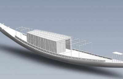 古埃及木船solidworks模型