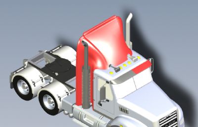 Mack大卡车头solidworks模型