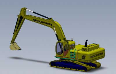 Kingcrusider挖掘机,挖土机solidworks模型