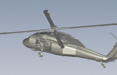 S-70C-2黑鹰直升机step模型