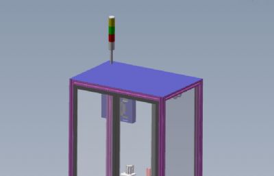 RJ45接口压合测试机solidworks模型