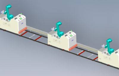 车载工业机器人,穿梭车solidworks模型