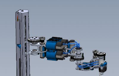 SCARA四轴机械臂solidworks模型