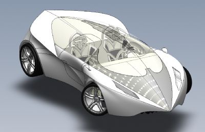 跑车造型,概念汽车solidworks模型