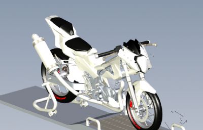 F150铃木摩托车solidworks模型