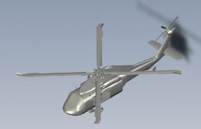 S-70C-2黑鹰直升机step模型