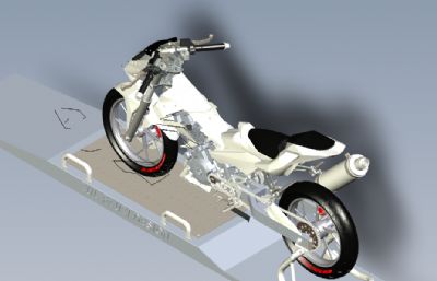 F150铃木摩托车solidworks模型