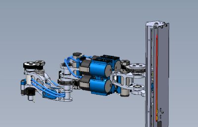 SCARA四轴机械臂solidworks模型