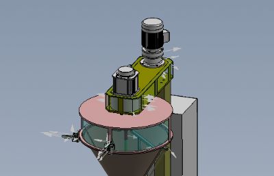 半自动粉剂包装机solidworks模型