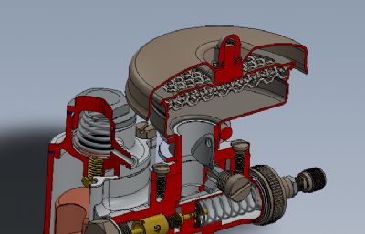 感应化油器solidworks模型