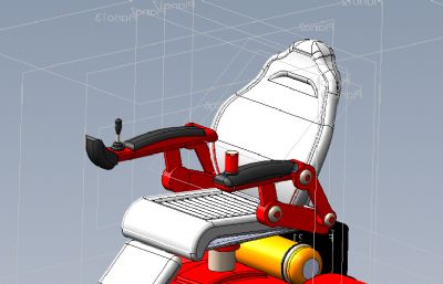 电动遥控轮椅solidworks模型