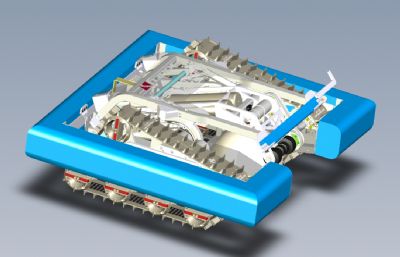 FRC2016双三角履带机器人车stp模型