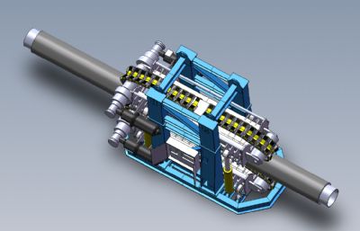 钢管进给机solidworks模型