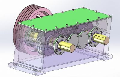 动力分配箱solidworks模型