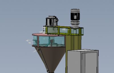 半自动粉剂包装机solidworks模型