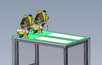 机械加工车间履带式打磨机solidworks模型