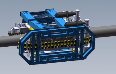 钢管进给机solidworks模型