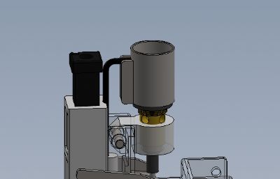 单喷射式打火机机构箱solidworks模型