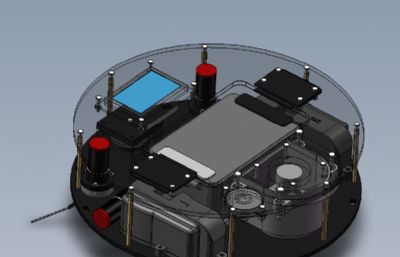 DIY扫地机器人solidworks模型