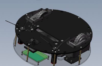 DIY扫地机器人solidworks模型