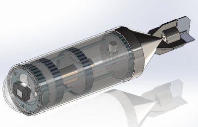 水下无人拍摄器,下潜器solidworks模型