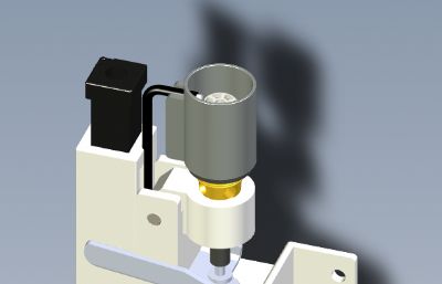 单喷射式打火机机构箱solidworks模型