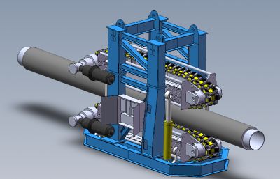 钢管进给机solidworks模型