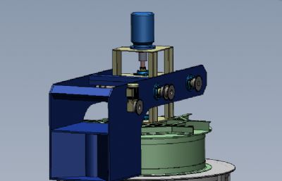 金属热处理炉,井式电阻炉solidworks模型