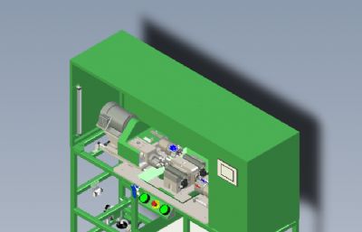 四轴小车床solidworks模型