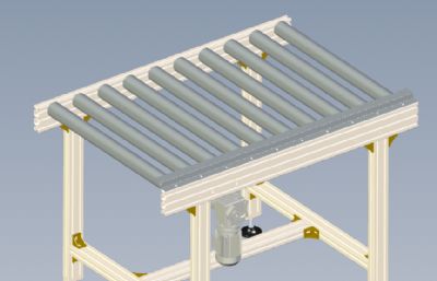 链式自动流水线,输送带solidworks模型