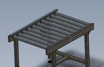 链式自动流水线,输送带solidworks模型