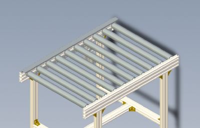 链式自动流水线,输送带solidworks模型