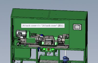 四轴小车床solidworks模型