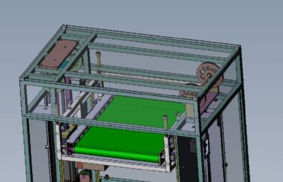 流水线回流升降机/单缸气动升降机solidworks模型