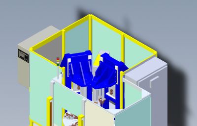 六工位自动组装机solidworks模型