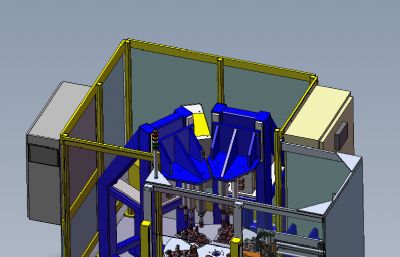 六工位自动组装机solidworks模型