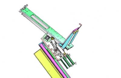 90度连杆翻转机solidworks模型