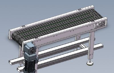 1.5m板链线硅棒输送线solidworks模型