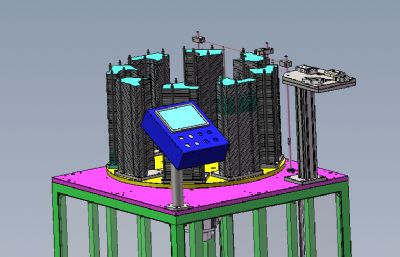 八工位送料机solidworks模型