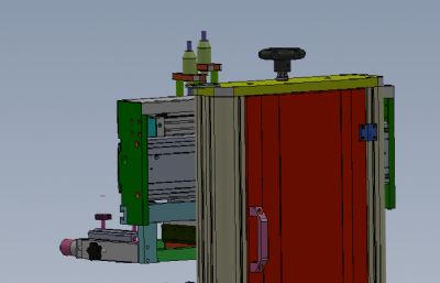 200X200mm滚动丝印机solidworks模型