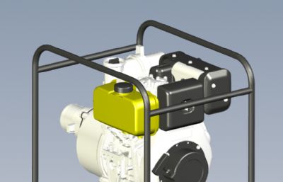 4英寸柴油水泵solidworks模型