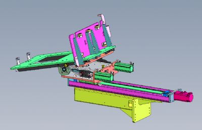 90度连杆翻转机solidworks模型