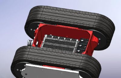 履带小车solidworks模型