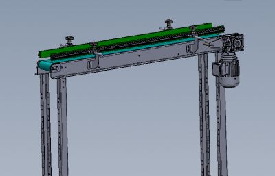 PVC平带式输送机solidworks模型