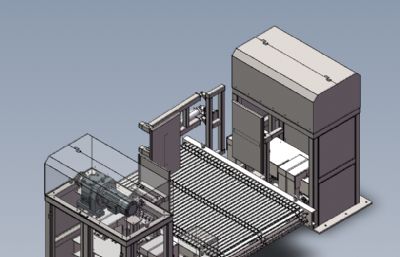 带称重功能的重载型板链线设备solidworks模型